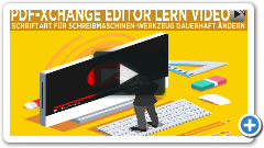 PDF-XChange Editor - Schriftart für Schreibmaschinen-Werkzeug dauerhaft ändern
